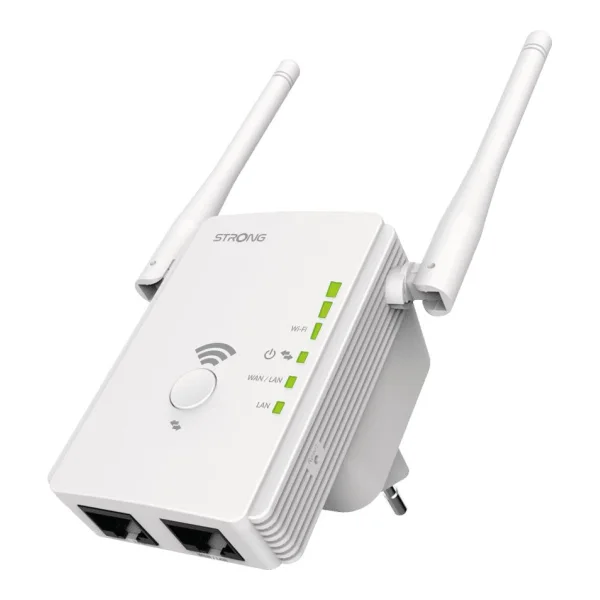 Strong REPEATER300V2 Bridge & Repeater Netzwerk-Repeater 300 Mbit/s Weiß (REPEATER300V2)