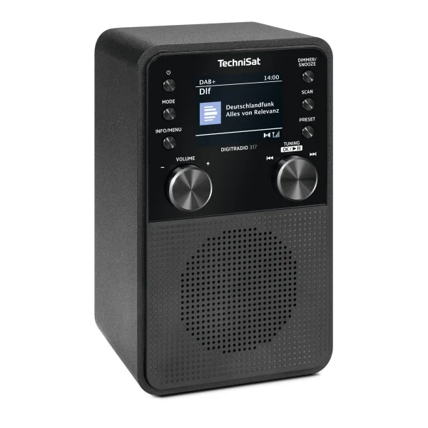 Technisat Design-Radio, Synthesizer-Tuner (PLL), RDS, 20 Senderspeicher, Empfang DAB, DAB+, UKW, 2,4 (0000/3999)