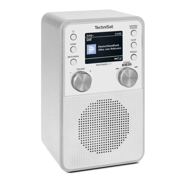 Technisat Design-Radio, Synthesizer-Tuner (PLL), RDS, 20 Senderspeicher, Empfang DAB, DAB+, UKW, 2,4 (0001/3999)