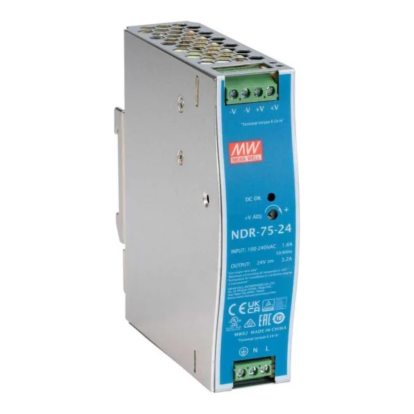 Ernitec ELECTRA-PWR-75-24 DIN-Rail Netzteil 24 V DC 75 W Blau