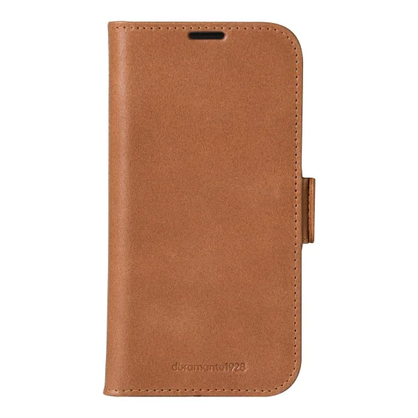 dbramante1928 Copenhagen - Flip-Hülle für Mobiltelefon - genarbtes Leder - Hellbraun - für Apple iPhone 16 (CO61GT006201)