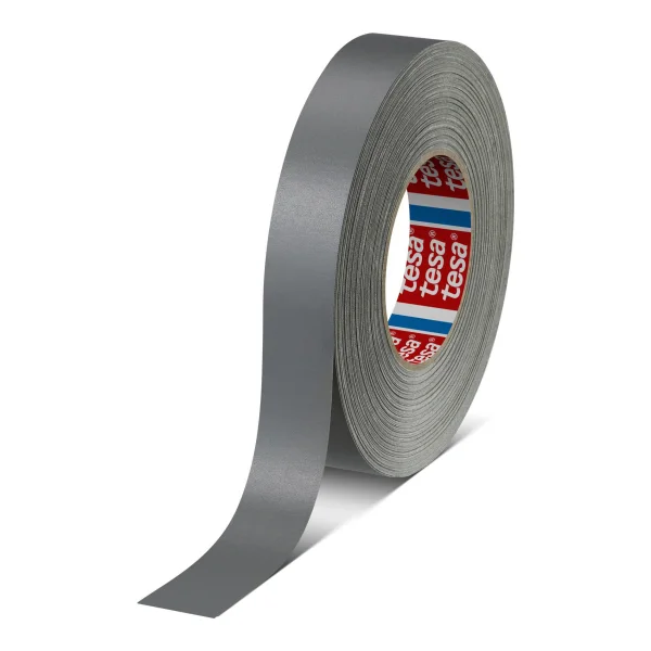 tesa Gewebeband 4651 Premium, 50 mm x 25 m, grau Kunststoffbeschichtung aus 148 mesh Zellwollgewebeträger und (04651-00213-00)