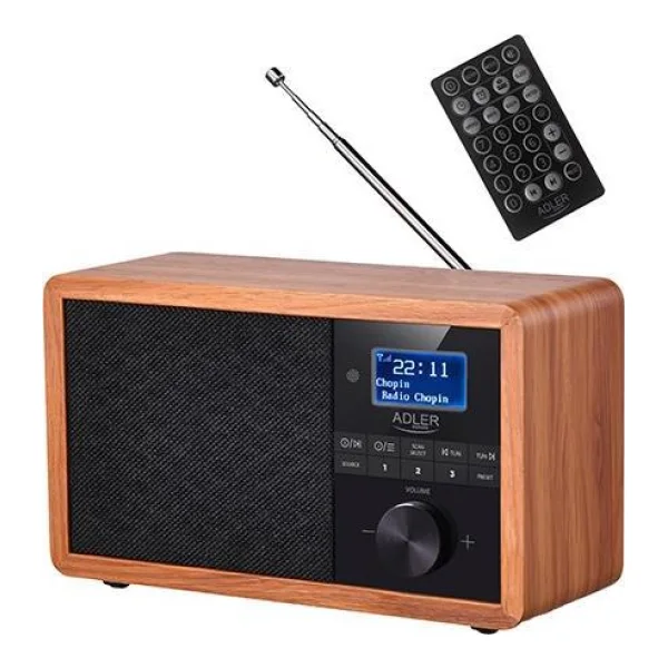 Adler AD 1184 Radio Tragbar Digital Schwarz - Holz (AD 1184)