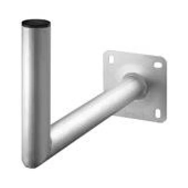 Wentronic Goobay Aluminuim SAT-Schüssel Wandhalter, Grau - mit 450 mm Wandabstand (67302)