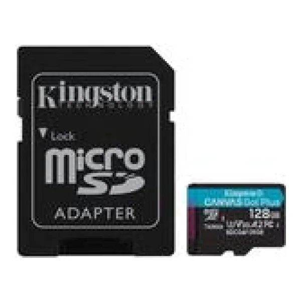 KINGSTON microSDXC Canvas Go Plus 128GB + Adapter (SDCG4/128GB)
