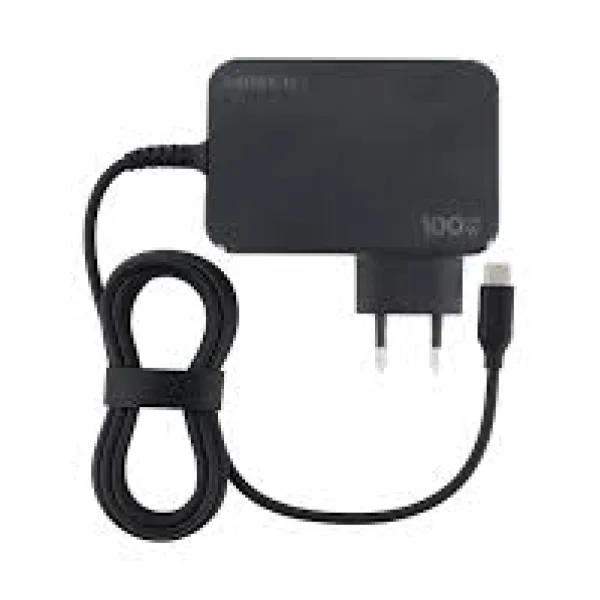 Mobilis Energia Charger 100W USB-C GaN Netzteil Laptop-Tablet 1,8m Kabel Schwarz