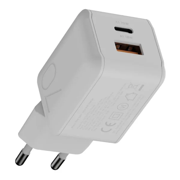 Xtorm NextGen GaN3 Ultra Wand-Ladegerät - 70W / PD / 1x USB-C / 1x USB-A - weiß - XECNG700 (XECNG700)