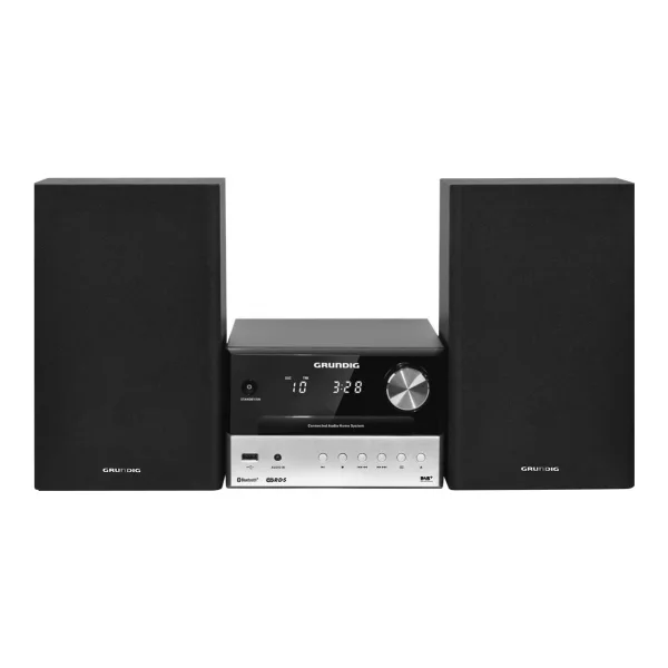 Grundig CMS 3000 BT DAB+ Heim-Audio-Mikrosystem 30W Schwarz - Silber (GLR7640)