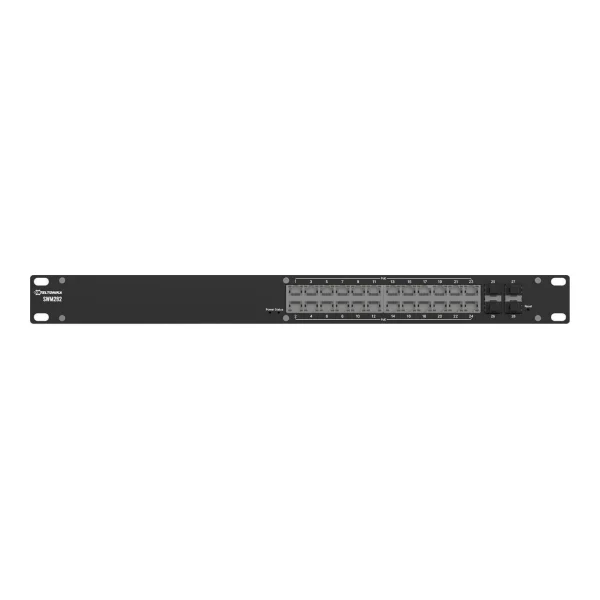 Teltonika SWM282 L2+ Managed Switch 24x ETH PoE Ports 4x SFP - Switch - 1 Gbps (SWM282000200)