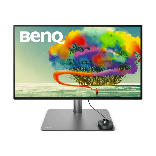 BenQ DesignVue PD2725U - LED-Monitor - 68.58 cm (27) - 3840 x 2160 4K @ 60 Hz - IPS - 250 cd/m² - 1200:1 - HDR10 - 5 ms - 2xThunderbolt 3, 2xHDMI, DisplayPort - Lautsprecher - Grau, Schwarz
