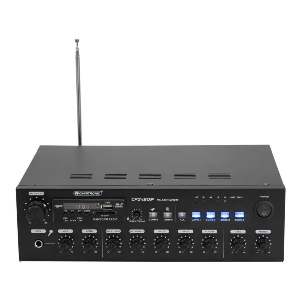 Omnitronic 80709704 Audioverstärker Leistung/Phase Schwarz (80709704)