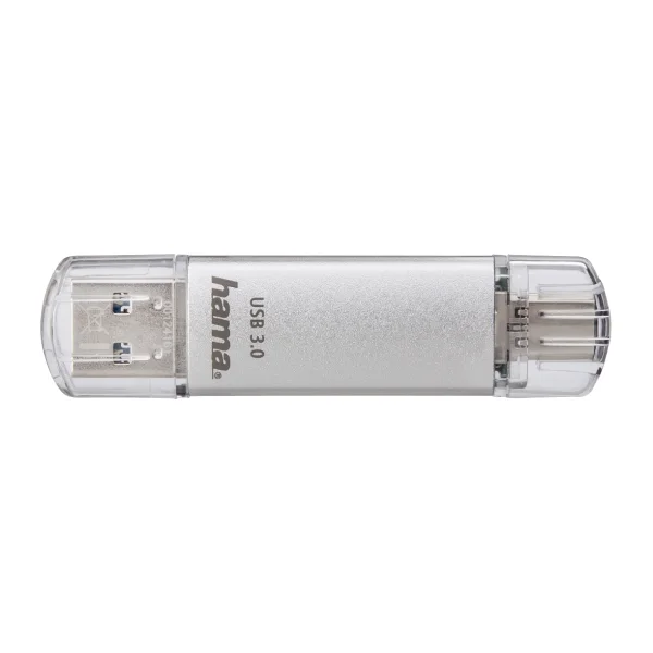 Hama C-Laeta USB-Stick 256 GB USB Type-A / USB Type-C 3.2 Gen 1 (3.1 Gen 1) Silber (00181075)