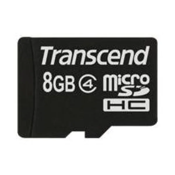 Transcend - Flash-Speicherkarte - 8GB - Class 4 - microSDHC (TS8GUSDC4)