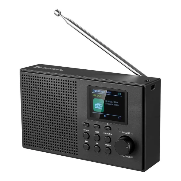 Sandberg Speaker Radio DAB+BT Recharge 421-39 tragbar DAB+/FM 3W Schwarz