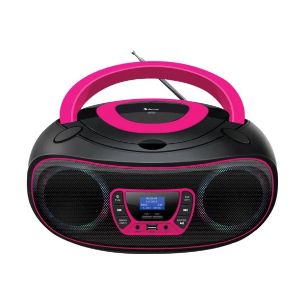 Denver TDB-212 DAB+ Boombox FM/BT/USB/CD/AUX pink (TDB-212P)