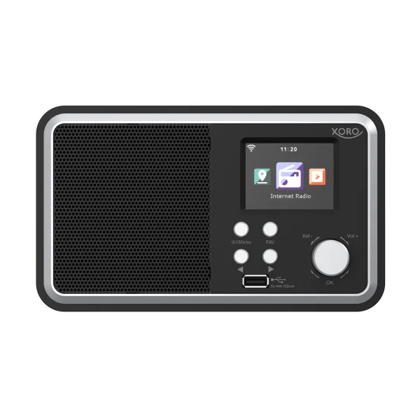 XORO DAB 300 IR Internet Radio DAB+ BT USB UPnP Schwarz (XOR400909)