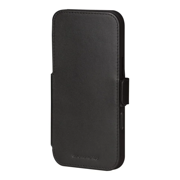 dbramante1928 Copenhagen - Flip-Hülle für Mobiltelefon - genarbtes Leder - Schwarz - für Apple iPhone 17 Pro Max (CO69GTBL6619)