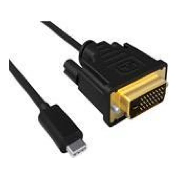 ACT USB Type C to DVI male conversion cable 4K/30Hz, 2 meter USB3.1 CM -DVI 4K/30HZ 2M (SB0033)