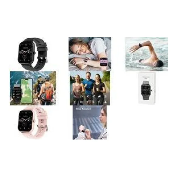 LogiLink Smartwatch Edge 1.83 LCD Touchscreen BT5.2 black (SW0001B)