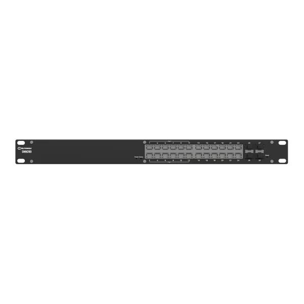 Teltonika SWM280 L2+ Managed Switch 24x total ETH 12x PoE 4x SFP Ports - Switch - 1 Gbps (SWM280000200)