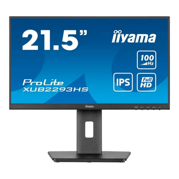 iiyama ProLite XUB2293HS-B6, LED-Monitor - (54.5 cm (21.5 Zoll), schwarz (matt), FullHD, IPS, HDMI, DP, 100Hz Panel) [Energieklasse D] (XUB2293HS-B6)