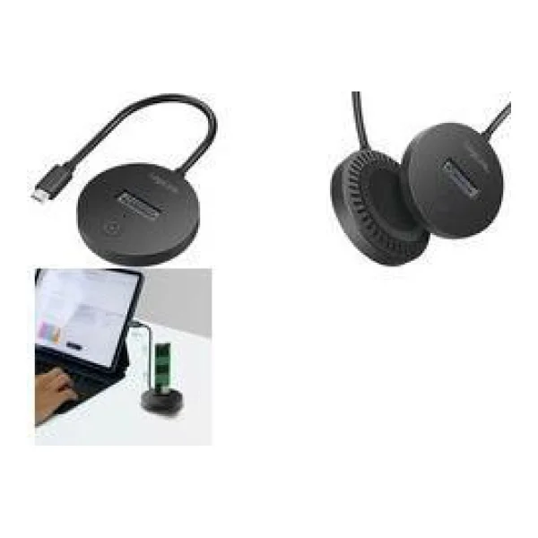 LogiLink USB 3.2 Gen 2 Festplatten Docking Station, schwarz unterstützt M.2 NVMe (PCIe) & SATA (NGFF) SSDs bis 8 TB, - 1 Stück (QP0032)