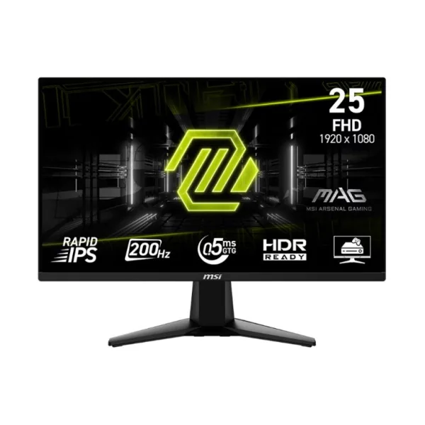 MSI MSI MAG 255FDE E20 Gaming Monitor - 200 Hz, 0,5ms GtG Rapid IPS PANEL - 24,5 [Energieklasse E] (9S6-3BC21M-044)