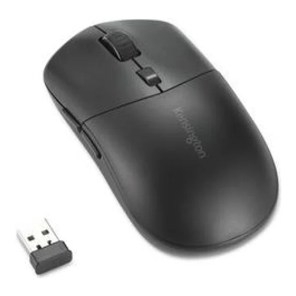 Kensington MY430 EQ - Maus - mehrere Geräte, wiederaufladbar - optisch - 6 Tasten - kabellos - 2,4 GHz, Bluetooth - kabelloser Empfänger (USB) - Schwarz (K75507EU)
