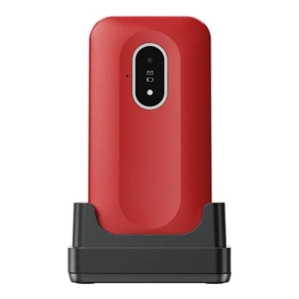 Doro Leva L20 4G, Großtastenklapphandy, rot-weiß (380581)