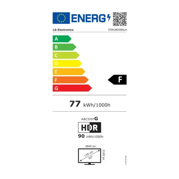 LG 55NU800B6LA Nano Smart TV UHD Fernseher (55NU800B6LA.AEEQ)
