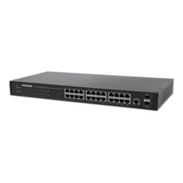 Intellinet 24-Port Web-Managed Gigabit Ethernet Switch with 2 SFP Ports - Switch - verwaltet - 24 x 10/100/1000 + 2 x SFP - Desktop, an Rack montierbar (560917)