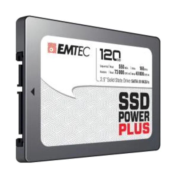 EMTEC SSD Power Plus - SSD - 120GB - intern - 2.5 (6,4 cm) - SATA 6Gb/s (ECSSD120GX150)