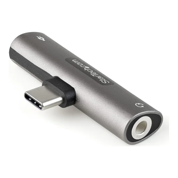 StarTech.com USB C Audio & Charge Adapter, USB-C Audio Adapter w/ 3.5mm TRRS Headphone/Headset Jack and 60W USB Type-C Power Delivery Pass-through Charger, For USB-C Phone/Tablet/Laptop - USB-C to Audio & Charging (CDP235APDM) - Dockingstation - USB-C