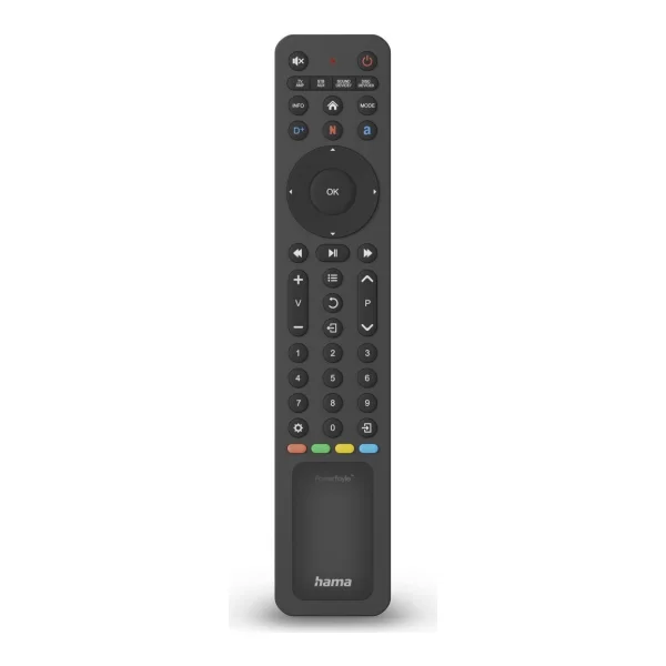 Hama Universal-Fernbedienung TV, IR, Solar, für 8 Geräte, lernfähig, App-Tasten (00221057)