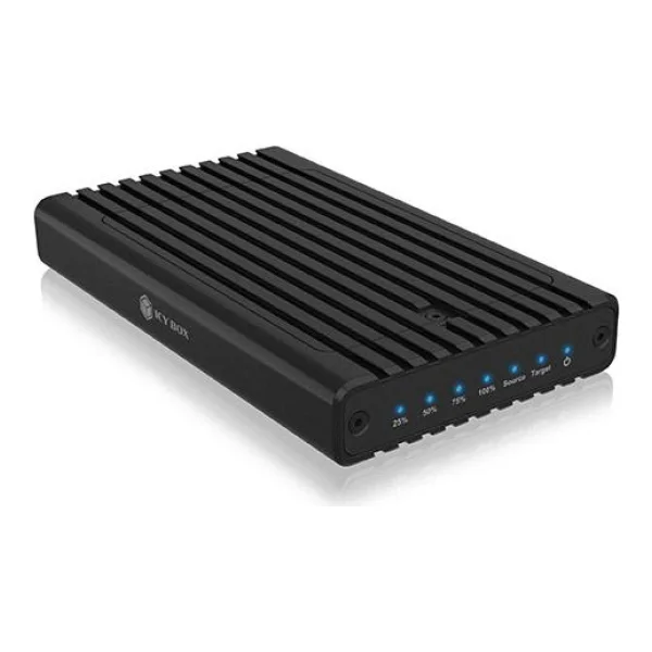 M.2 NVMe CloneStation & DockingStation, USB 3.2 Gen 2 Type-C®/A, Aluminium, schwarz (IB-2817MCL-C31)