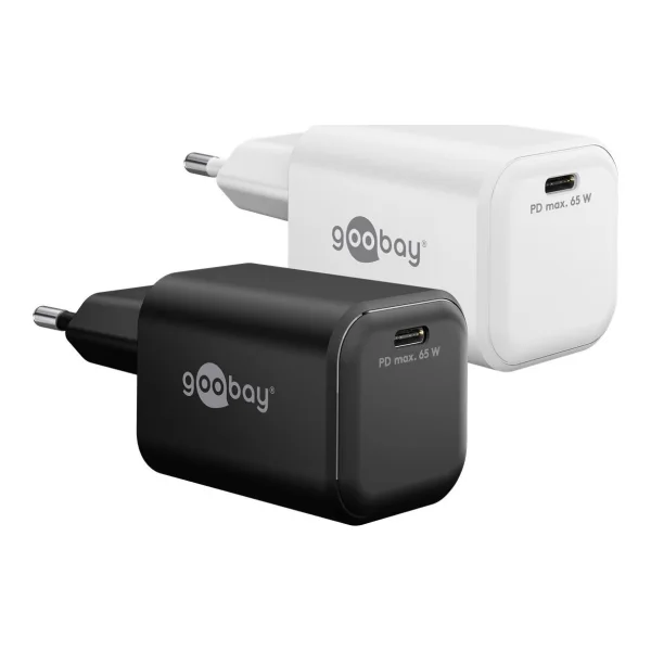 Goobay USB-C PD GaN Schnellladegerät Nano (65 W) schwarz (79155)