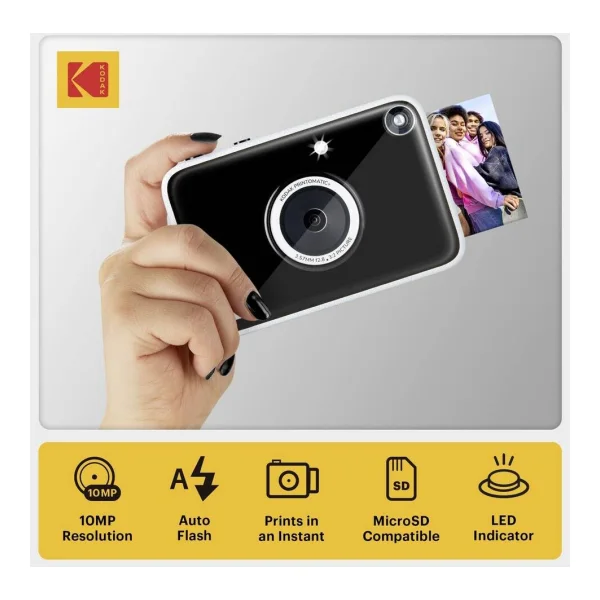 Kodak RODOMATICPBK Digitale Sofortbildkamera 10 Megapixel mit eingebautem Blitz (RODOMATICPBK)