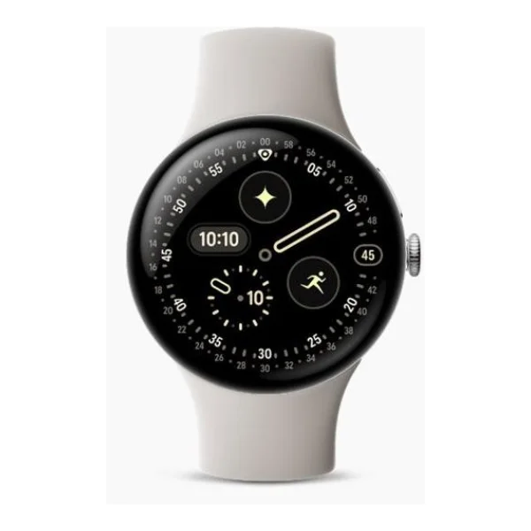 Google Pixel Watch 4 - 45 mm - Aluminium silber poliert (GA09308-EU)