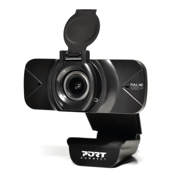 Port 900078 Webcam 2 MP 1920 x 1080 Pixel Schwarz (900078)