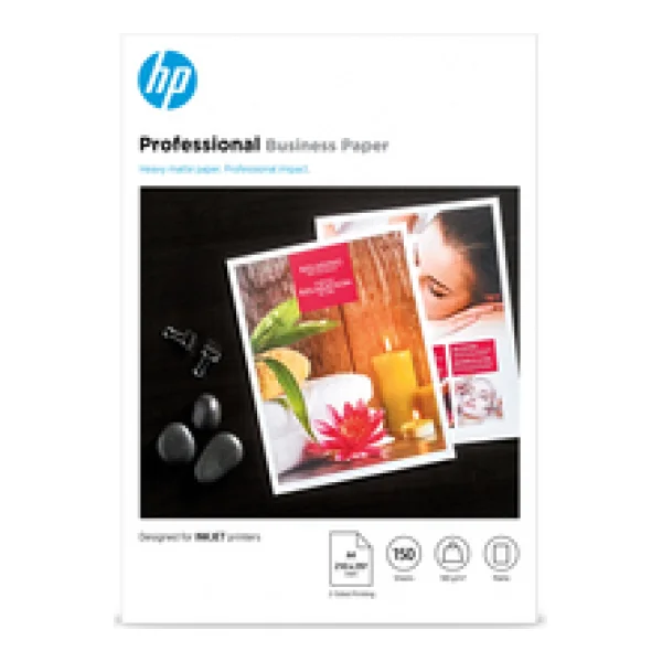 HP InkJet und PageWide Professional Business Papier - A4 - matt - 180 g/m² - Tintenstrahldrucker - A4 (210x297 mm) - Matt - 150 Blätter - 180 g/m² - Weiß (7MV79A)