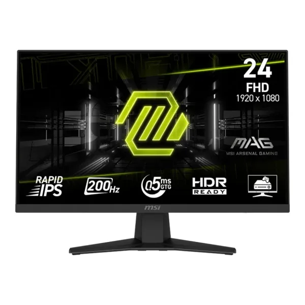 MSI MAG 244F - LED-Monitor - Gaming - 61 cm (24) (23.8 sichtbar) - 1920 x 1080 Full HD (1080p) @ 200 Hz - Fast IPS (9S6-3BC41H-001)