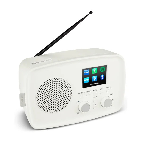 Medion LIFE Internetradio IRE-1 weiß DAB+ FM Internet 5 W RMS WLAN Bluetooth 5.2