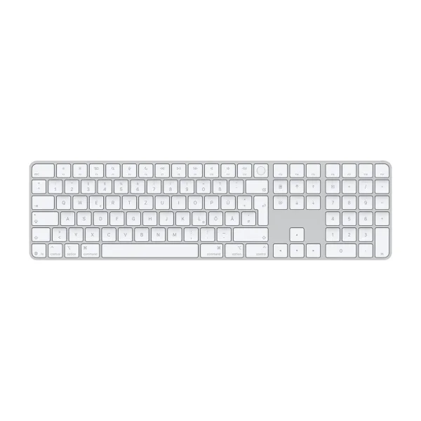 Magic Keyboard mit Touch ID und Ziffernblock für Mac Modelle mit Apple Chip – Deutsch – Weiss