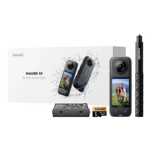 Insta360 X4 Adventure Bundle 360° Action Cam 360°, 8K