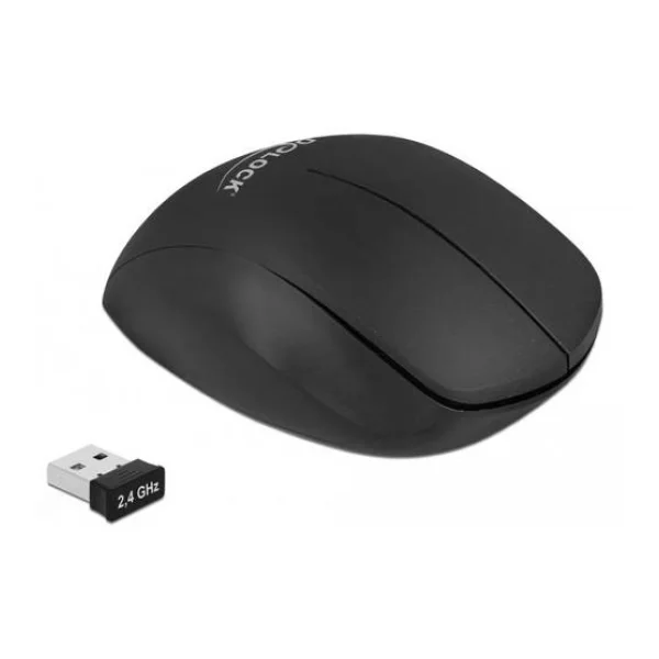 Delock 12598 Ergonomische Maus USB 4 Tasten 1600 dpi USB-Anschluss