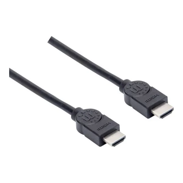 Manhattan HDMI Anschlusskabel HDMI-A Stecker, HDMI-A Stecker 1.50m Schwarz 355308 4K UHD HDMI-Kabel