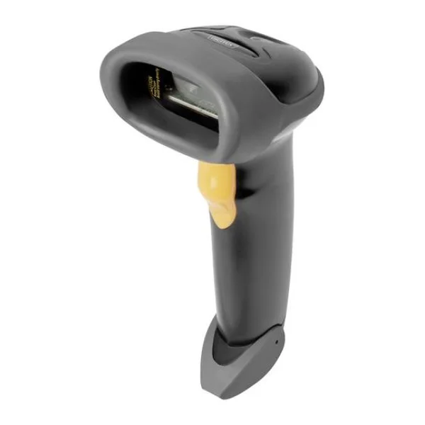 Digitus DA-81001 1D Barcode-Scanner Kabelgebunden 1D LED Schwarz Hand-Scanner inkl. Standfuß USB-A