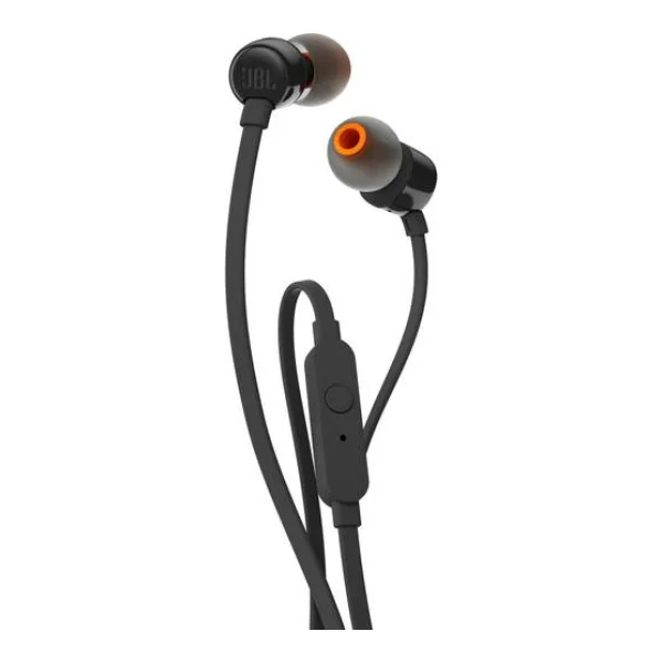 JBL T110 In Ear Kopfhörer kabelgebunden Schwarz Headset