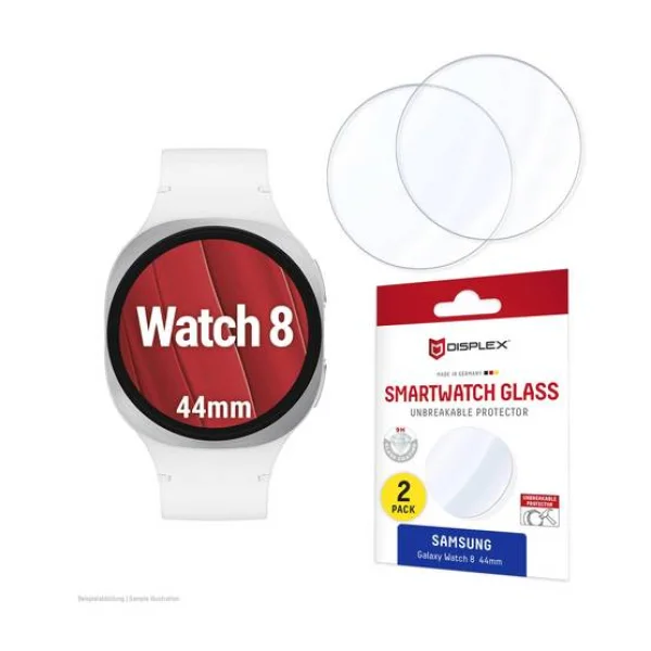 DISPLEX Glass Displayschutzglas Samsung Galaxy Watch8 44mm 1 Set 02209