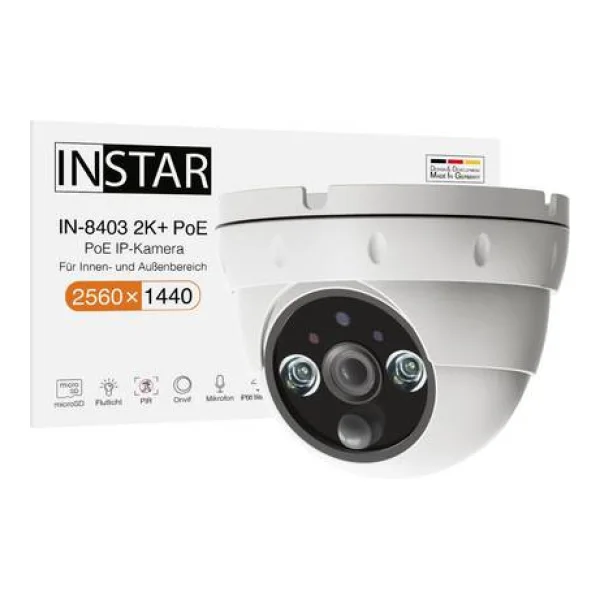 INSTAR IN-8403 2K+ POE ws 14082 LAN IP Überwachungskamera 2560 x 1440 Pixel
